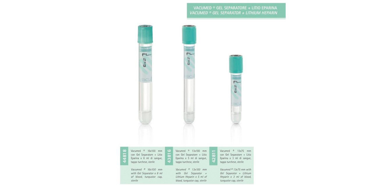 VACUMED® GEL SEPARATOR + LITHIUM HEPARIN